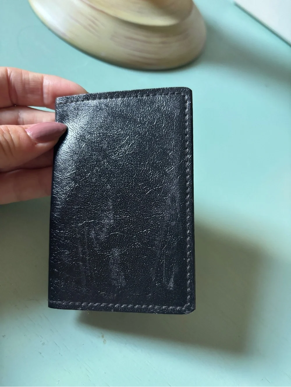 Buxton Men's Black Leather Card Holder Wallet/Case NWOT
